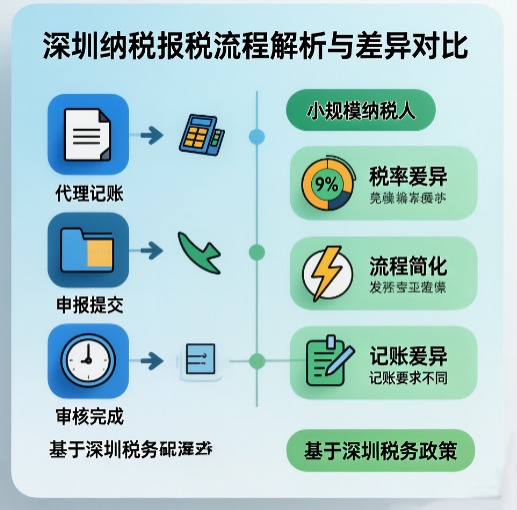 深圳一般納稅人代理報稅記賬全流程解析與小規(guī)模納稅人差異對比